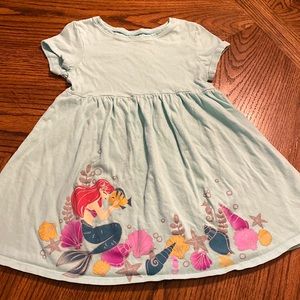 Disney Little mermaid toddler girl dress 5T mint jumping beans